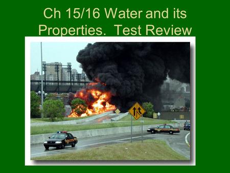 Ch 15/16 Water and its Properties. Test Review. Aqueous solution – water w/ dissolved particles (aq) Solvent – water (dissolver) Solute – salt (dissolvee)