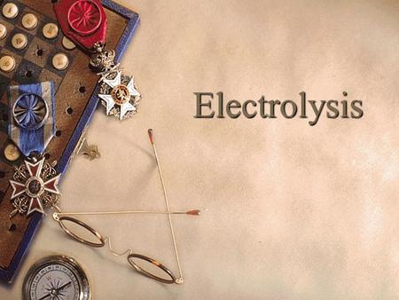 Electrolysis.  Running a galvanic cell backwards.  Put a voltage bigger than the cell potential on the wire and reverse the direction of the redox reaction.