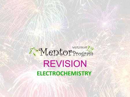 REVISION ELECTROCHEMISTRY. OXIDATION Oxidation is a loss of electrons The oxidation number increases E.g. Electrodes where oxidation take place will reduce.