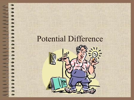 Potential Difference Potential A charged particle has potential energy due to its position relative to another charged object (Electric Potential Energy)