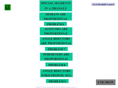 SPECIAL SEGMENTS IN A TRIANGLE MEDIANS ARE PROPORTIONAL PROBLEM 6