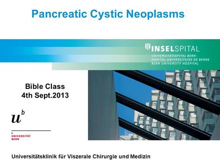 Pancreatic Cystic Neoplasms