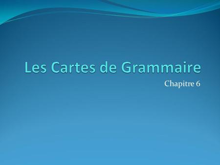 Chapitre 6. The Imperfect Tells how things were or what used to happen repeatedly in the past. Formation: Take present-tense nous conjugation, drop –ons,