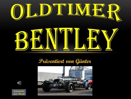 Präsentiert von Günter Bentley - Derby Spezial - 1934.