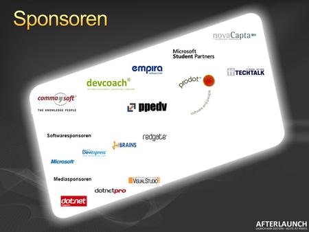 Softwaresponsoren Mediasponsoren.   Jan Molnar Dennis Zielke