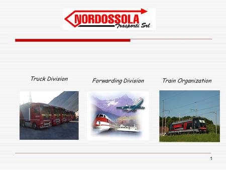 1 Truck Division Forwarding Division Train Organization.