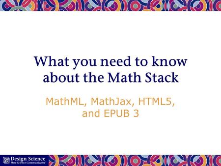 What you need to know about the Math Stack