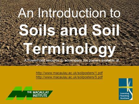 An Introduction to Soils and Soil Terminology