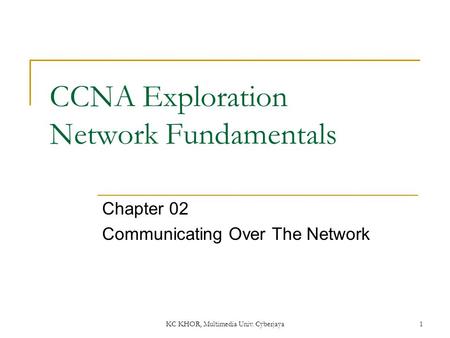 CCNA Exploration Network Fundamentals