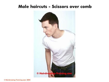 Male haircuts - Scissors over comb