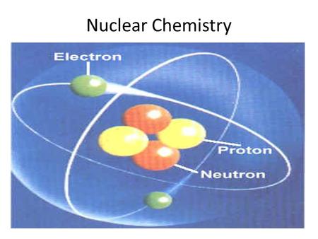 Nuclear Chemistry.