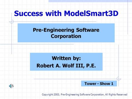 Success with ModelSmart3D