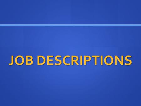 JOB DESCRIPTIONS. COMMUNICATOR (COM) SENDS AND RECEIVES MESSAGES FOR EACH TEAM OVER A LOUD SPEAKER BETWEEN SPACE AND MISSION CONTROL SENDS AND RECEIVES.