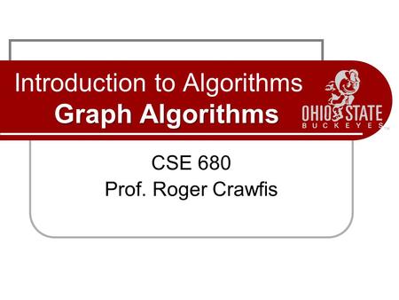 Introduction to Algorithms Graph Algorithms