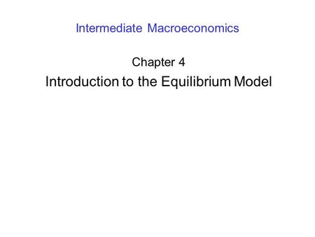 Intermediate Macroeconomics