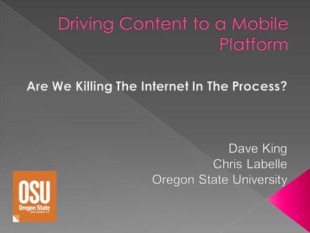 App impact on long-term Net viability Production issues in developing apps versus browser-based learning modules Options for learners and developers to.