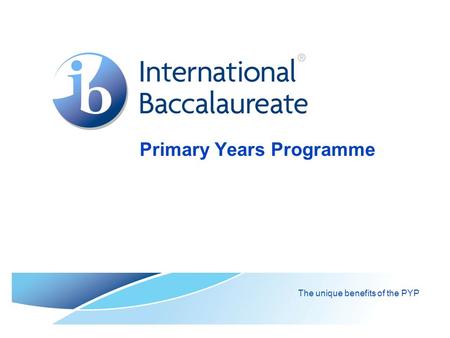 Primary Years Programme