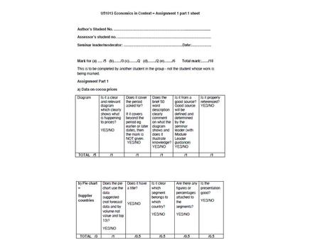 Assignment part 1 Cocoa Beans If you look at the link given Indexmundi (2010) Cocoa Bean Prices – Monthly value