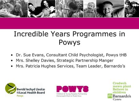 Incredible Years Programmes in Powys