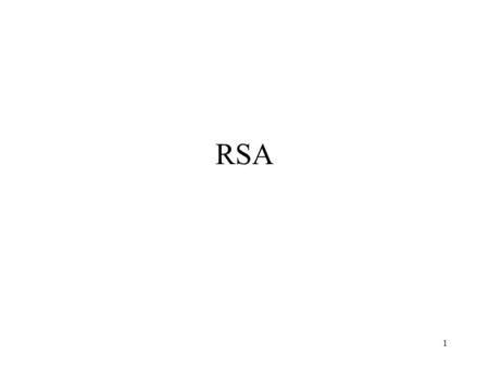 RSA.