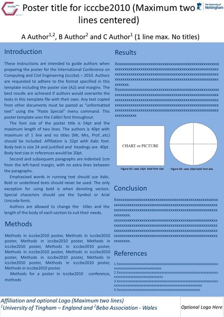 Introduction These instructions are intended to guide authors when preparing the poster for the International Conference on Computing and Civil Engineering.