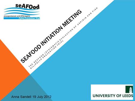 seAFOod initiation MEETING