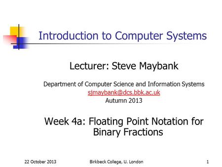 Introduction to Computer Systems