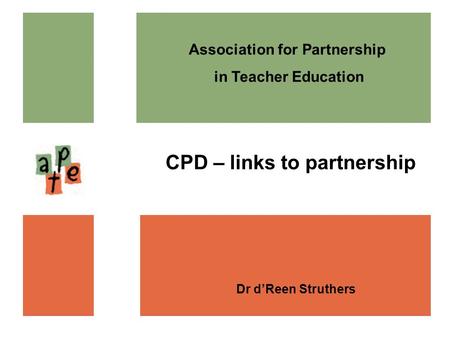 Association for Partnership CPD – links to partnership