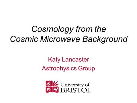 Cosmology from the Cosmic Microwave Background