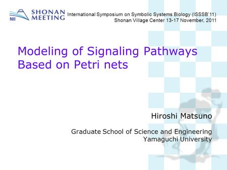 Modeling of Signaling Pathways Based on Petri nets