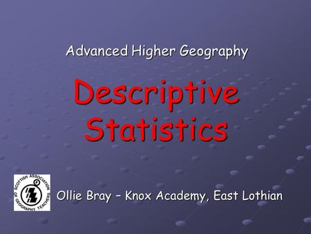 Descriptive Statistics