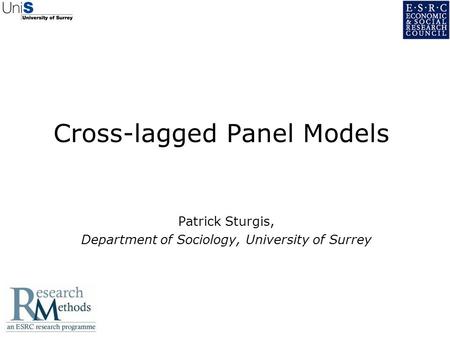 Cross-lagged Panel Models