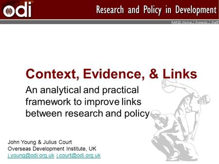 Context, Evidence, & Links