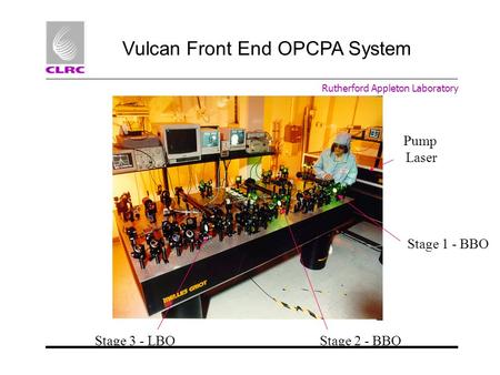 Vulcan Front End OPCPA System