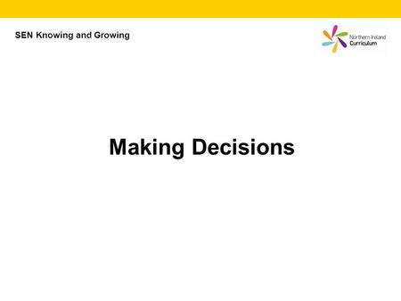 Making Decisions SEN Knowing and Growing. Option 3 Pros Option 2 Cons Pros Cons Pros Cons Option 1 Making Decisions My boyfriend/girlfriend says he/she.