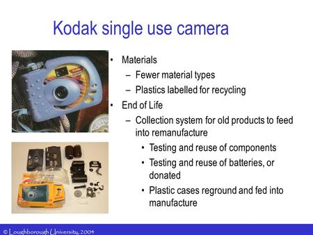 Kodak single use camera