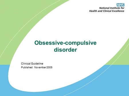 Obsessive-compulsive disorder