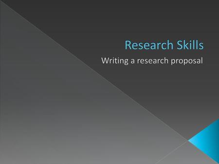 Plagiarism Sections of a research proposal: Title Introduction Methods APA style referencing.