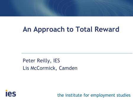 An Approach to Total Reward