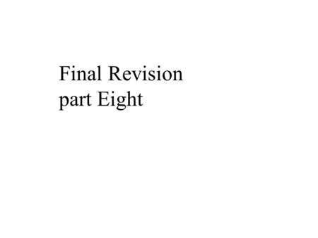 Final Revision part Eight. Adam & Eve & the story of the Creation in the Book of Genesis in the Bible. Necessary for the environment and suffering.