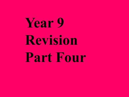 Year 9 Revision Part Four. A Catholic priest and all monks and nuns are not supposed to have sex and that is called living a celibate life.