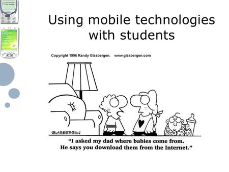 Using mobile technologies with students. A motocycle fitted out to look like a giant telephone in an effort by the GPO to bring home to the public the.