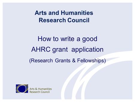 Arts and Humanities Research Council