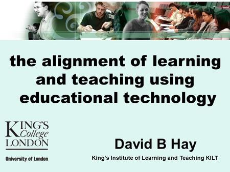 the alignment of learning educational technology