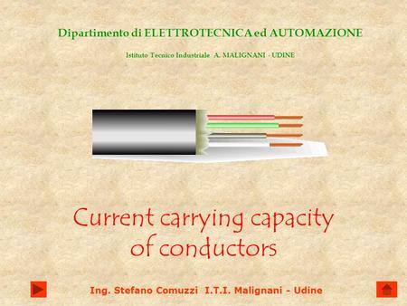 Current carrying capacity of conductors