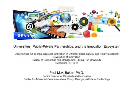 Universities, Public-Private Partnerships, and the Innovation Ecosystem Opportunities Of Techno-industrial Innovation In Different Socio-cultural and Policy.