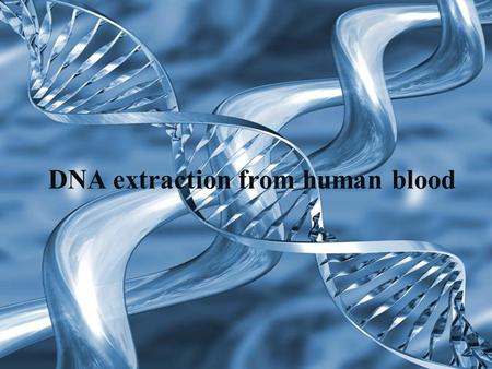 1. Be introduced to the laboratory techniques involved in DNA extraction. 2. Test DNA integrity using gel electrophoresis.