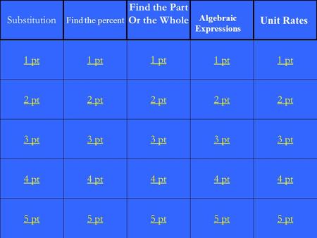 2 pt 3 pt 4 pt 5 pt 1 pt 2 pt 3 pt 4 pt 5 pt 1 pt 2 pt 3 pt 4 pt 5 pt 1 pt 2 pt 3 pt 4 pt 5 pt 1 pt 2 pt 3 pt 4 pt 5 pt 1 pt Substitution Find the percent.