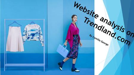 Website analysis on Trendland.com By Camilla George.