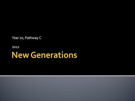 Year 10, Pathway C 2012.  DNA Replicates in preparation for cell division  Each new cell needs the same DNA.